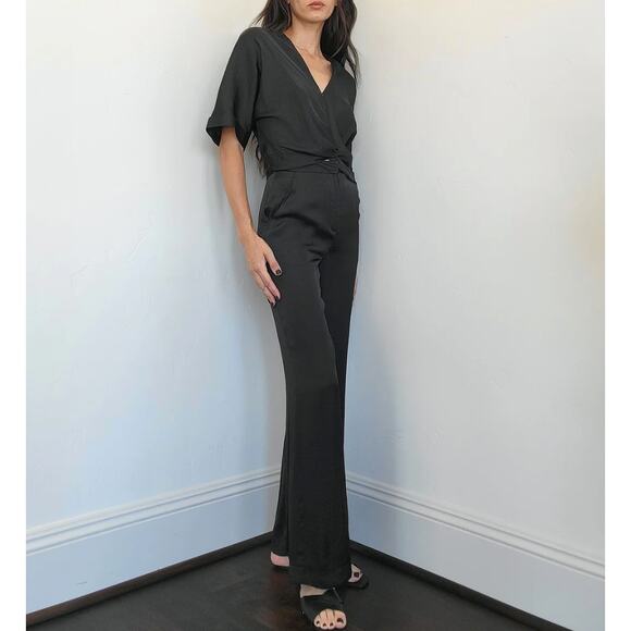 (M) NWT $160 Revolve‎ LVLC The Label Blanche Pant Black - Picture 2 of 8